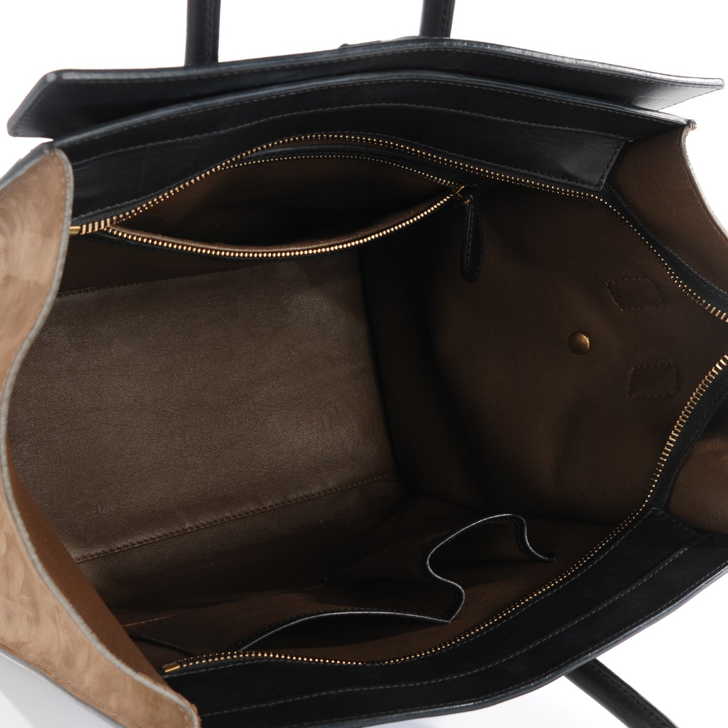 Celine Nubuck Smooth Calfskin Mini Tri-Color Luggage Royal Blue 7 of 8