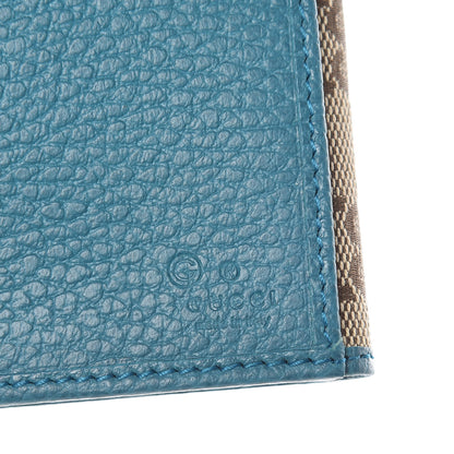 Gucci GG Plus Monogram Continental Flap Wallet Blue 6 of 8