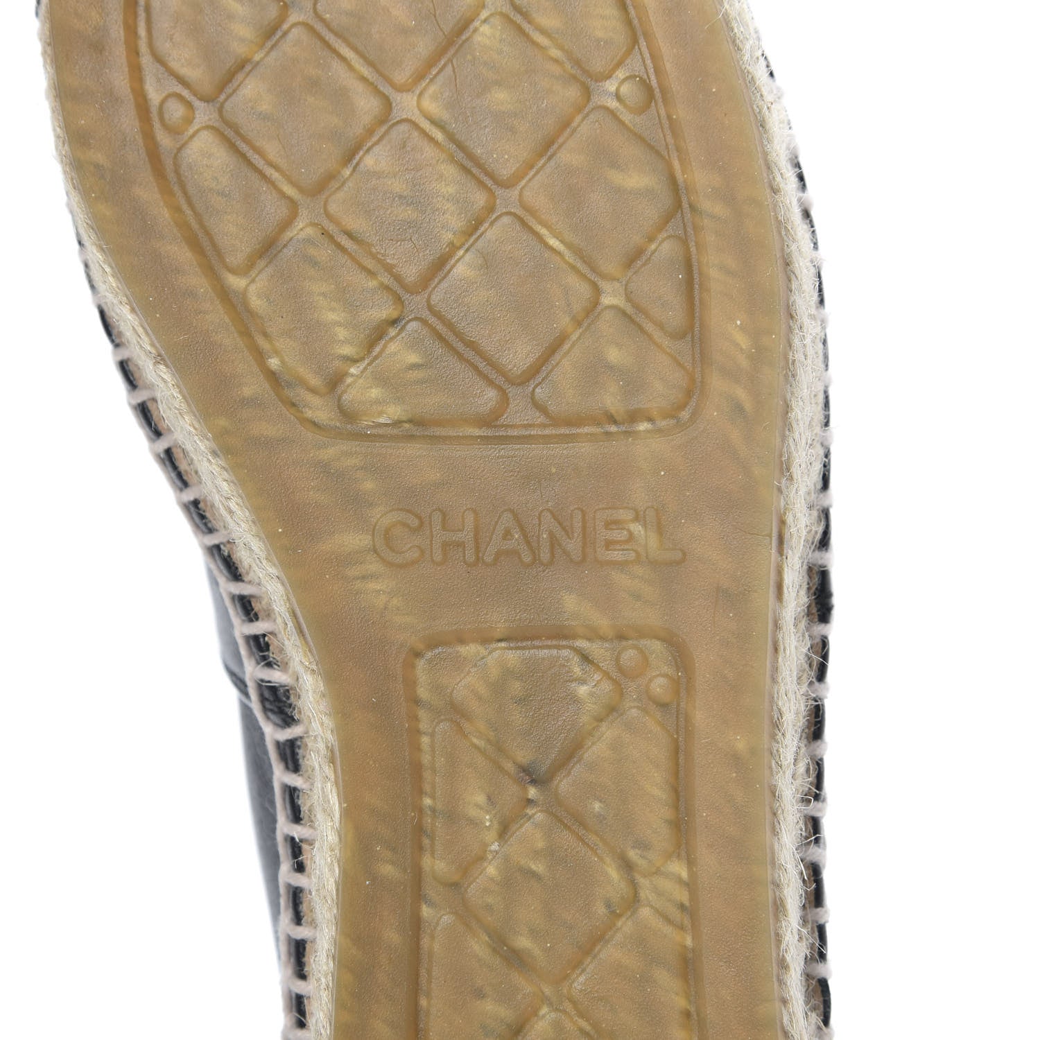 Chanel Lambskin CC Espadrilles 36 Black 7 of 9