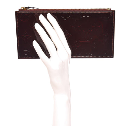 Louis Vuitton Vernis Felicie Chain Wallet Zippered Insert Amarante 2 of 6