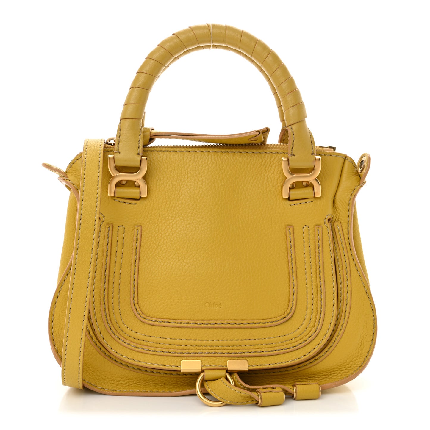 Calfskin Mini Marcie Satchel Citrus Grove