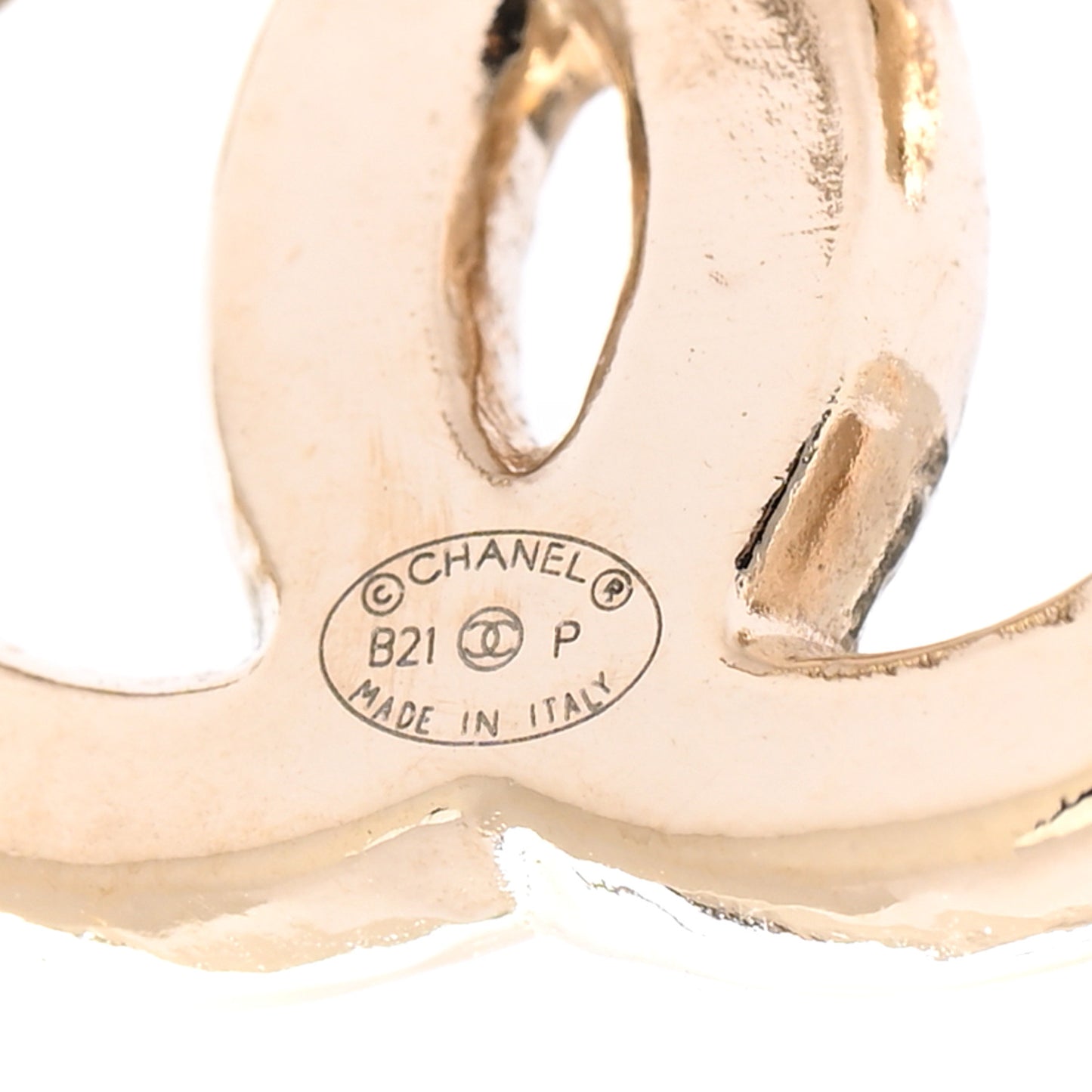 Pearl CC Earrings Gold