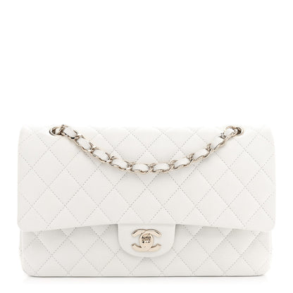 Chanel Caviar Quilted Medium Double Flap White 1 of 11