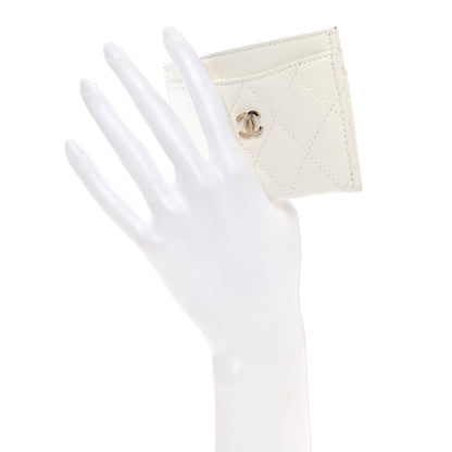 Chanel Caviar Quilted Card Holder White 2 of 8