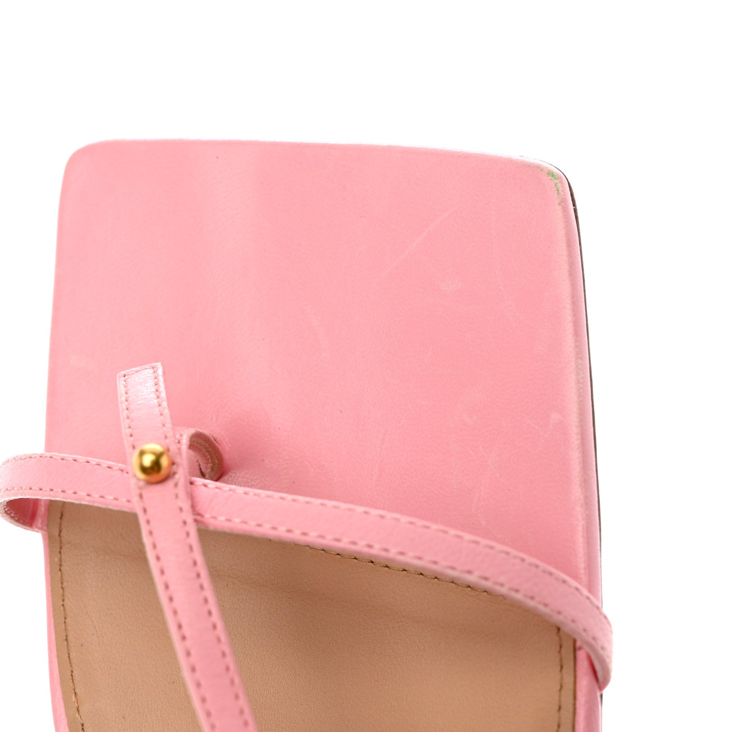 Lambskin Studded Stretch Multi Strap 90mm Sandals 38 Blossom