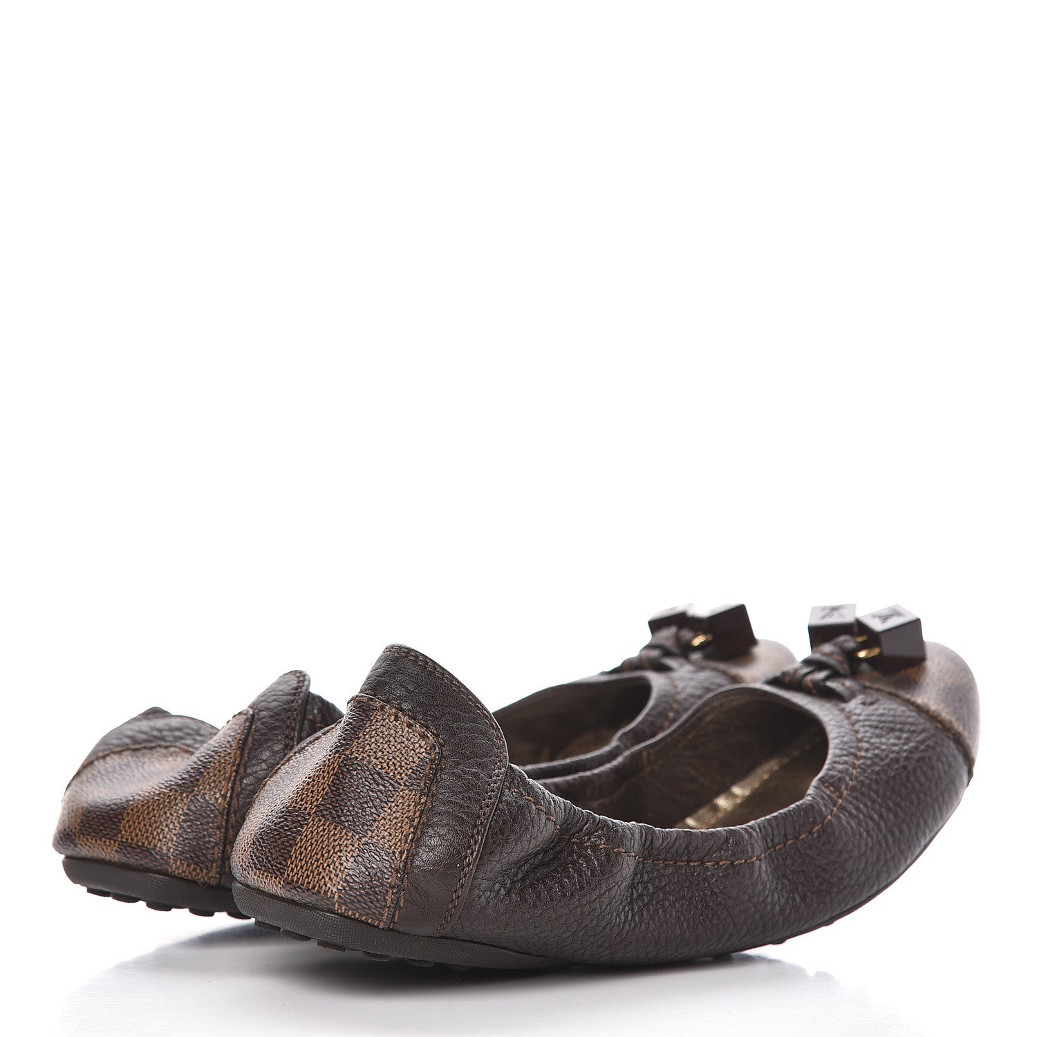 Louis Vuitton Damier Ebene Lovely Ballet Flats 39 4 of 16