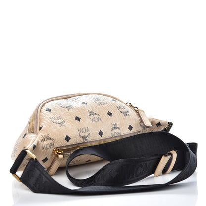 MCM Visetos Stark Belt Bag Beige 3 of 8