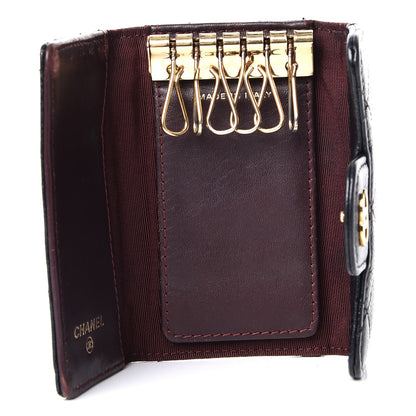Chanel Caviar Quilted 6 Key Holder Black 5 of 11