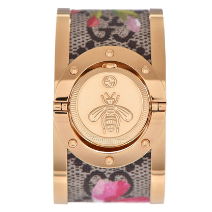 Gucci Stainless Steel Canvas 33mm Twirl GG Supreme Blooms Quartz Watch 8 of 8