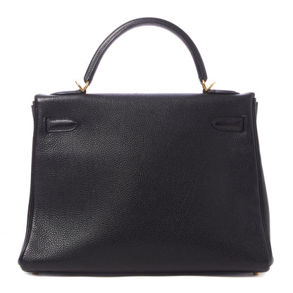 Hermes Togo Kelly Retourne 32 Black 3 of 25