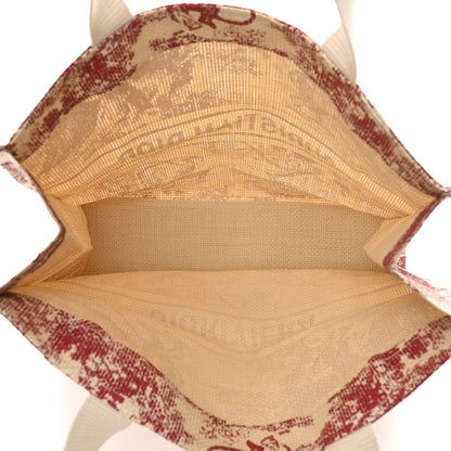 Christian Dior Straw Dioriviera Tote Red 5 of 10