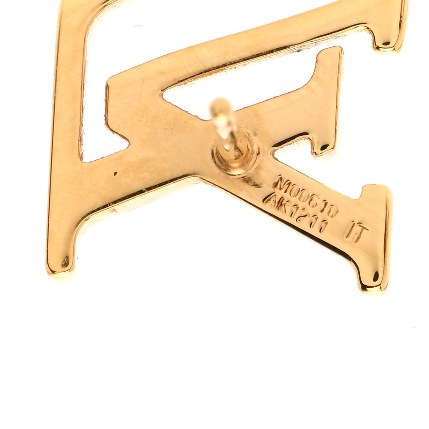 Metal LV Iconic Earrings Gold