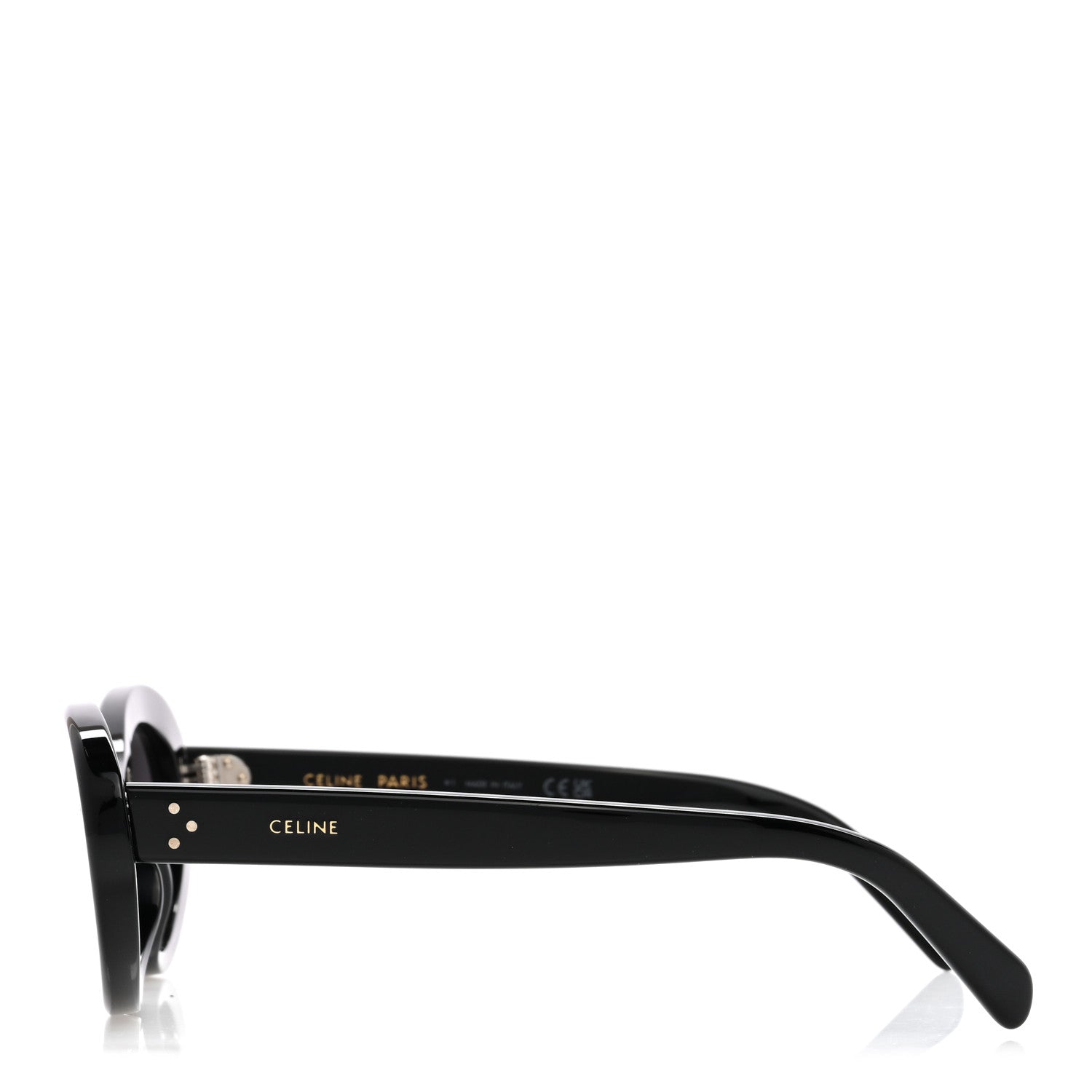 Celine Acetate Cat Eye Sunglasses CL401931 Black 3 of 7