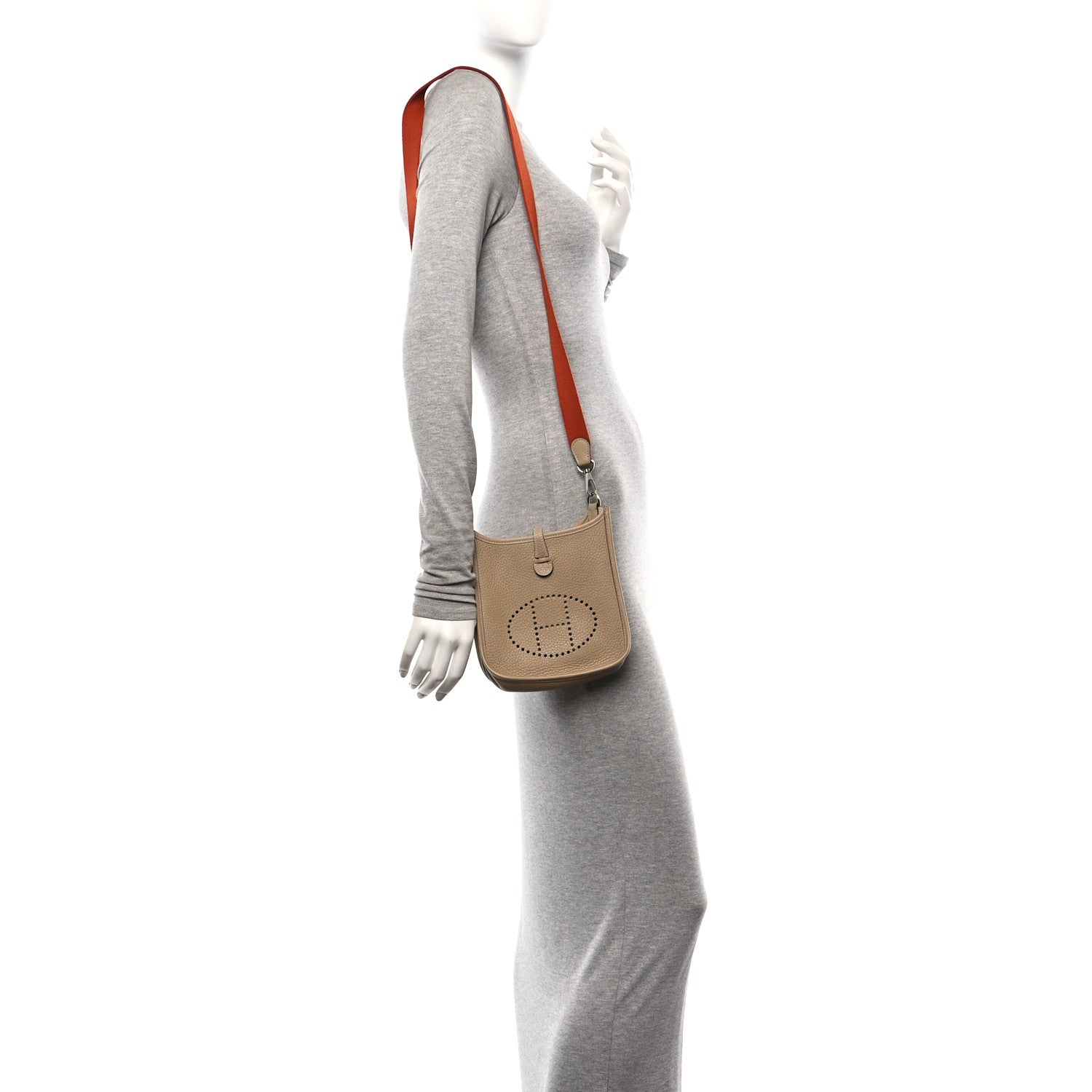 Hermes Taurillon Clemence Amazone Evelyne TPM Trench Cuivre 2 of 10