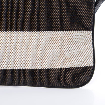 Burberry Mega Check Peyton Crossbody Clutch Bag Black 12 of 14