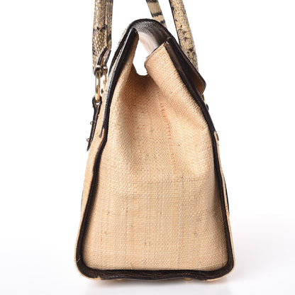 Dolce & Gabbana Raffia Python Tote 14 of 18
