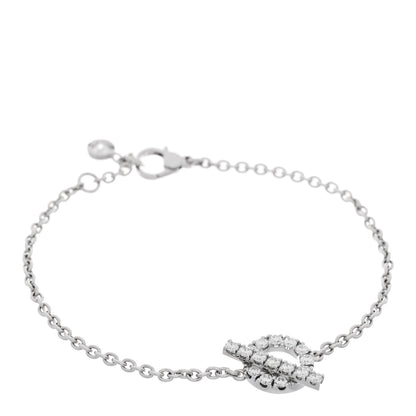 Hermes 18K White Gold Diamond Finesse Bracelet SH 1 of 3
