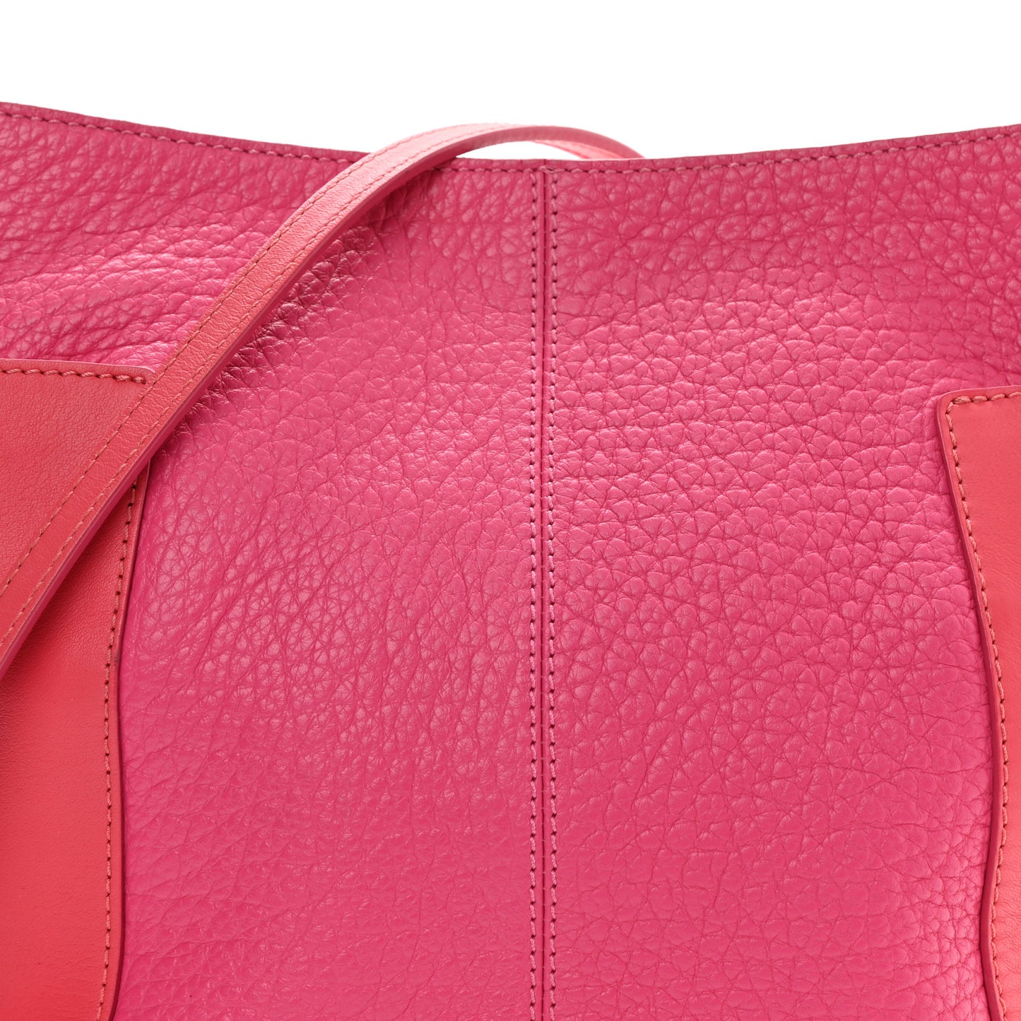 Calfskin Chain Tote Pink