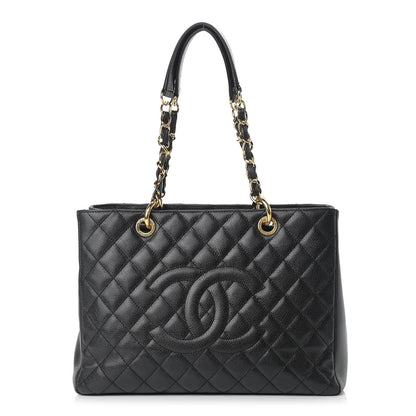 Chanel Caviar Quilted Grand Shopping Tote GST Black 1 of 16