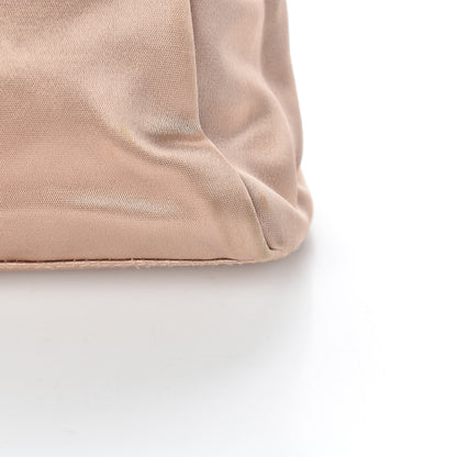 Fendi Satin Watersnake Mini Peekaboo Iconic Satchel Beige 14 of 16