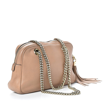 Gucci Pebbled Calfskin Small Soho Bowler Camelia 2 of 12