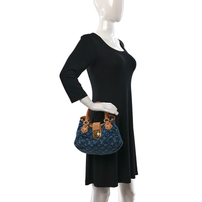 Louis Vuitton Monogram Denim Pleaty Blue 2 of 8