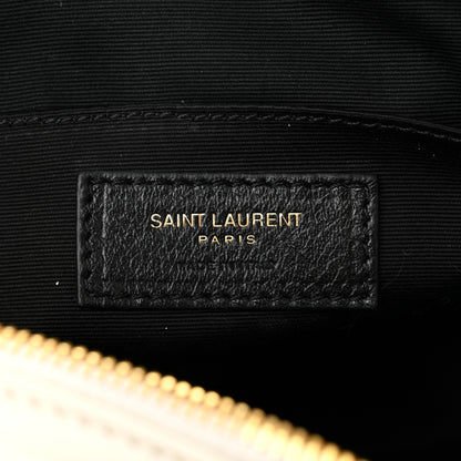 Saint Laurent Calfskin Matelasse Monogram Lou Camera Bag Blanc Vintage 6 of 10