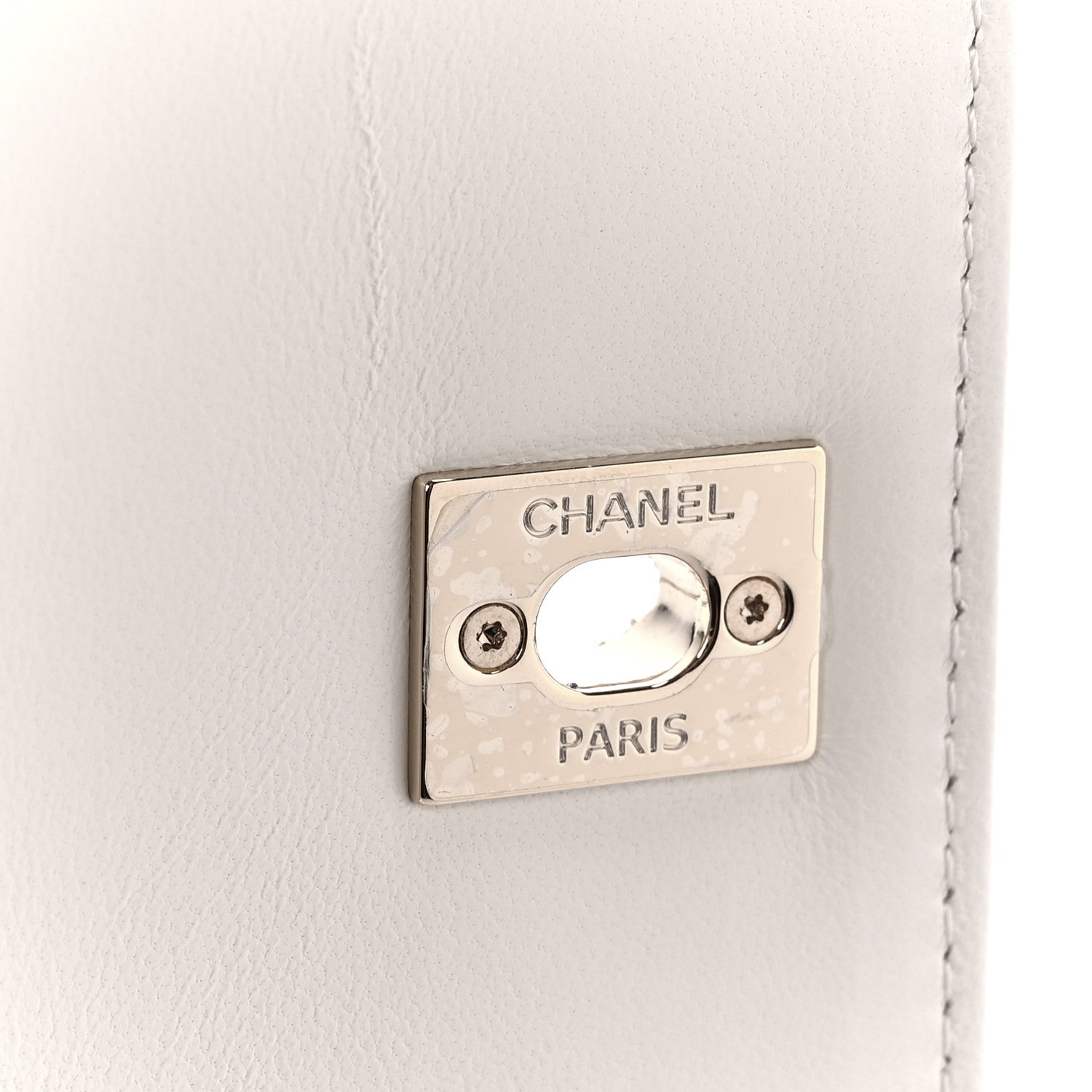 Chanel Lambskin Crystal Quilted Mini Trendy CC Dual Handle Flap Bag White 8 of 12