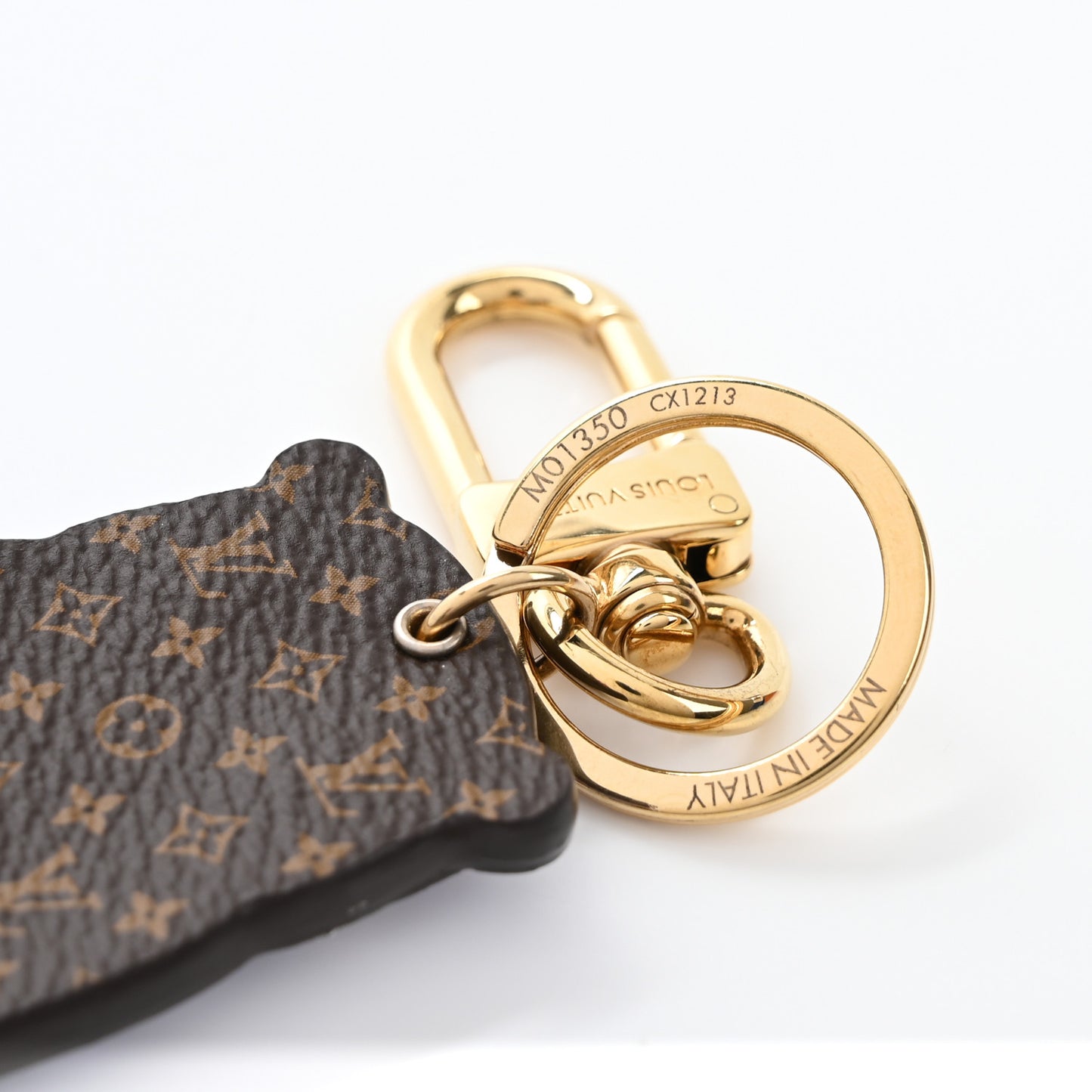 Monogram LV Marmott Bag Charm Key Holder Purple