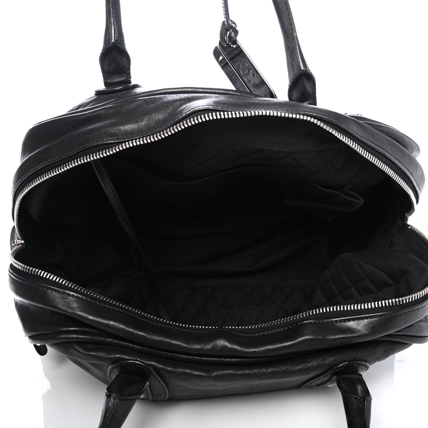 Chanel Calfskin Large Bowler Black 4 of 6
