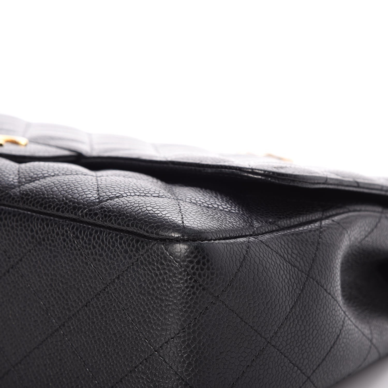 Chanel Caviar Quilted Jumbo Single Flap Black 12 of 15