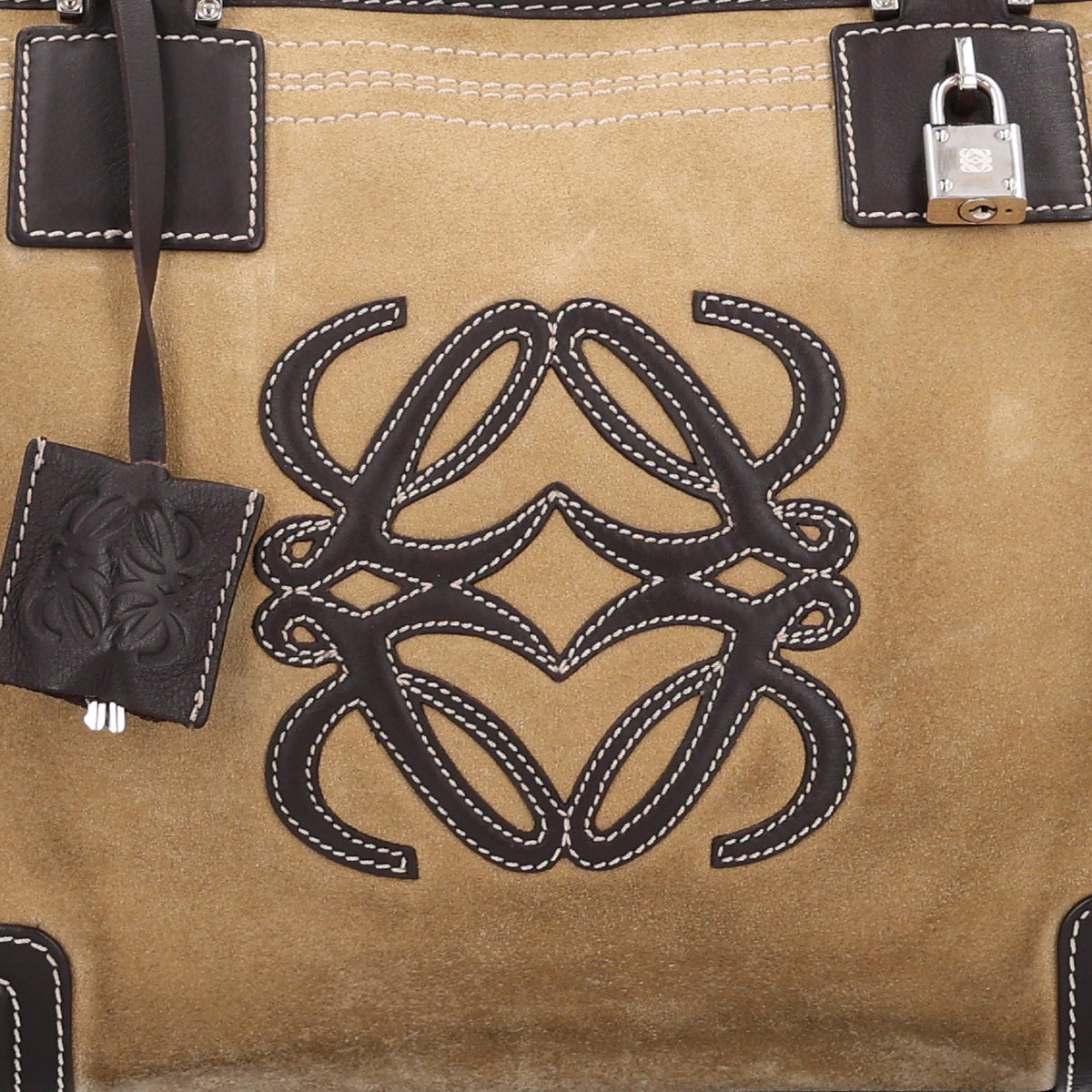 Suede Calfskin Amazona 36  Gold Brown