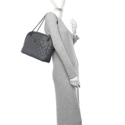 Chanel Aged Calfskin Quilted Large Reissue Camera Case Grey 2 of 11
