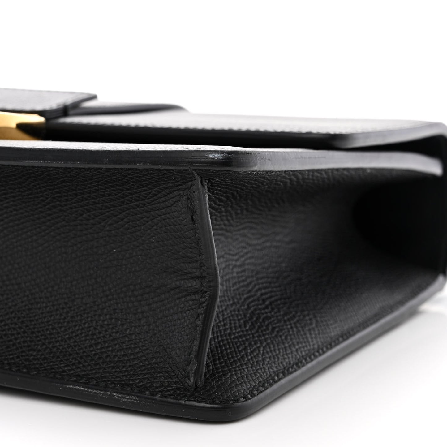 Grained Calfskin 30 Montaigne Flap Bag Black