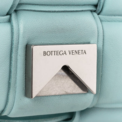 Bottega Veneta Lambskin Maxi Intreccio Padded Chain Cassette Crossbody Bag Spearmint 9 of 12