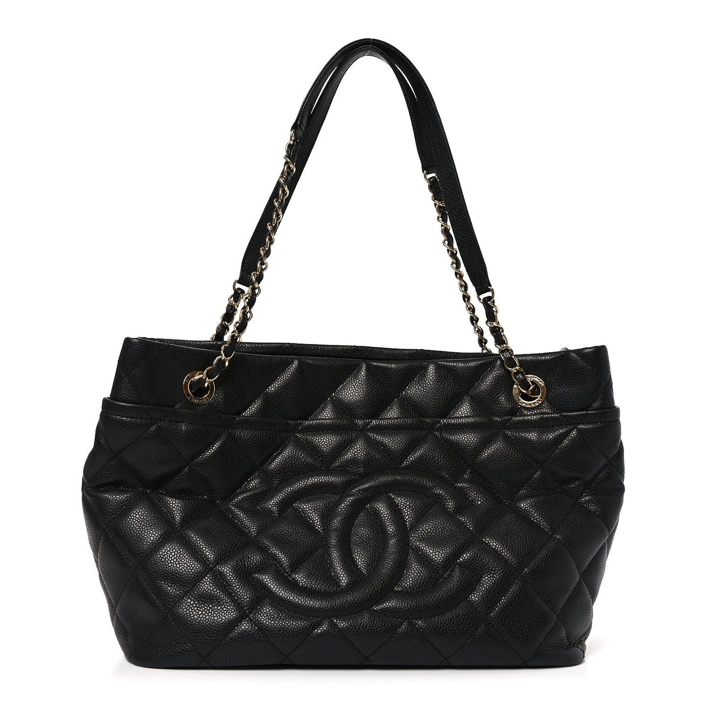 Caviar Quilted CC Timeless Soft Tote Black