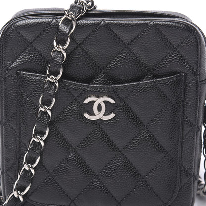 Chanel Caviar Quilted Camera Case Crossbody Bag Black 11 of 11