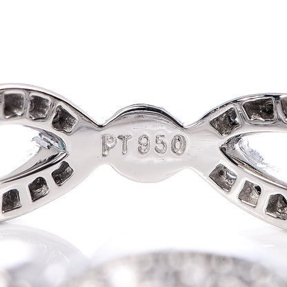 Tiffany Platinum Diamond Open Jazz Eternity Band Ring 55 7.25 5 of 6