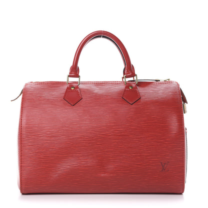 Louis Vuitton Epi Speedy 30 Castillan Red 1 of 19