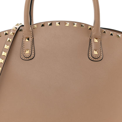 Valentino Garavani Vitello Rockstud Dome Shopper Alpaca 8 of 15