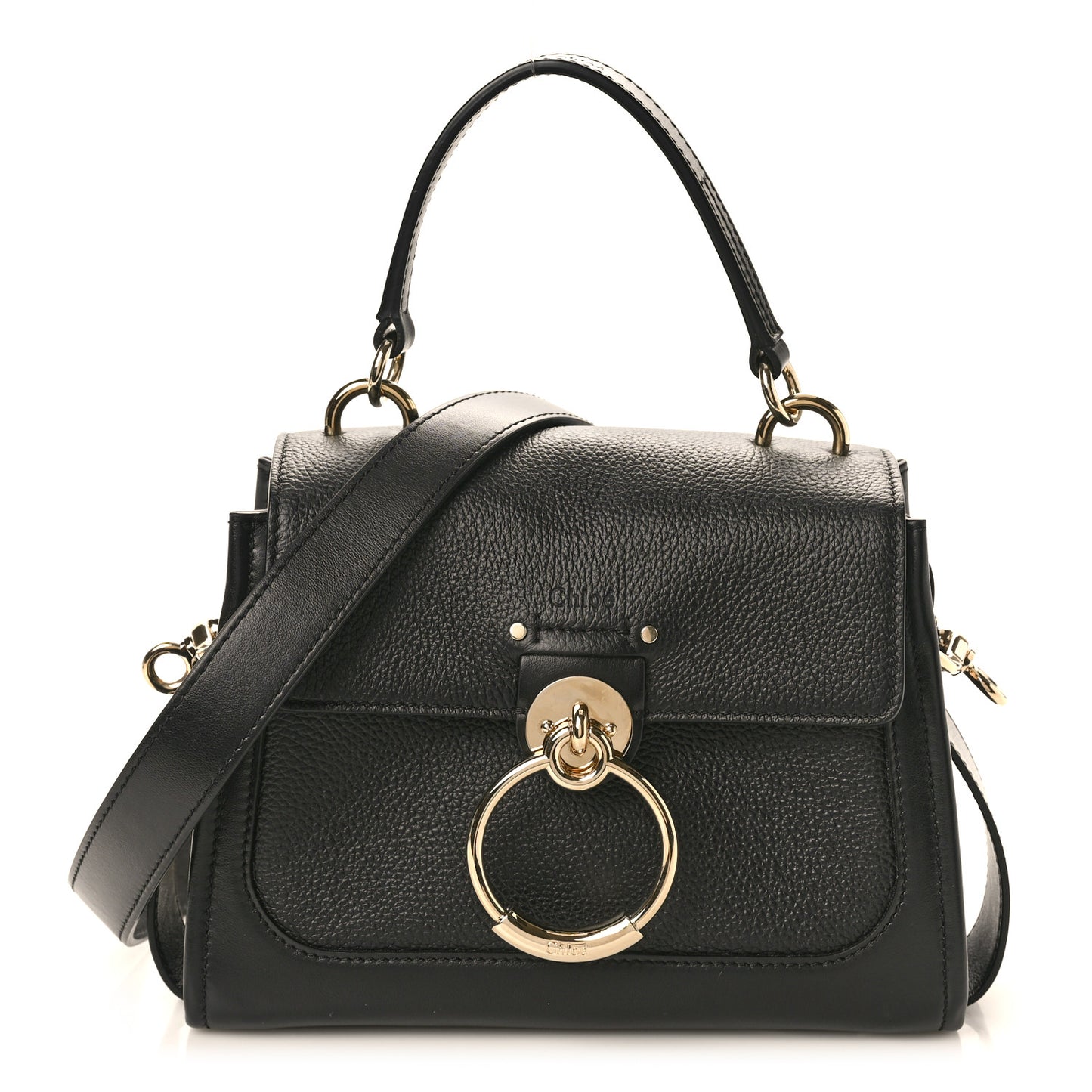 Calfskin Mini Tess Day Bag Black