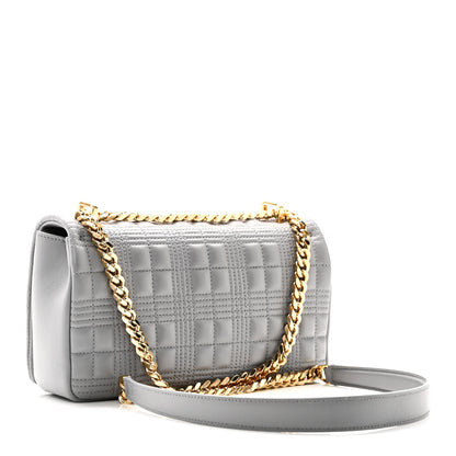 Burberry Lambskin Quilted Small Lola Bag Grey 3 of 9