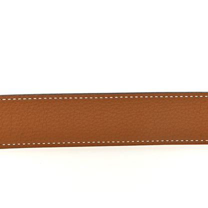 Hermes Box Togo 32mm H Belt 85 Black Gold 5 of 5