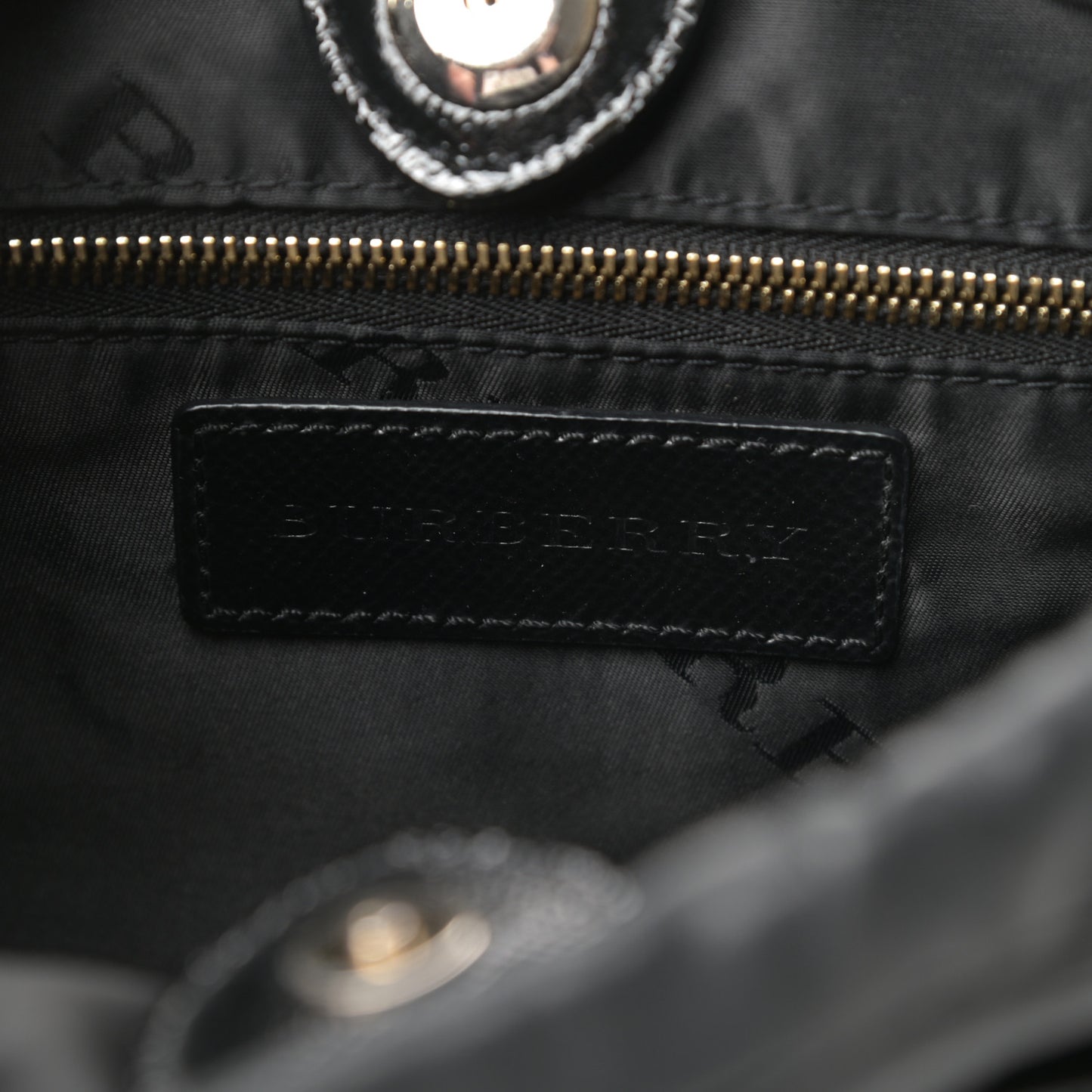 Patent Grained Calfskin Little Crush Black