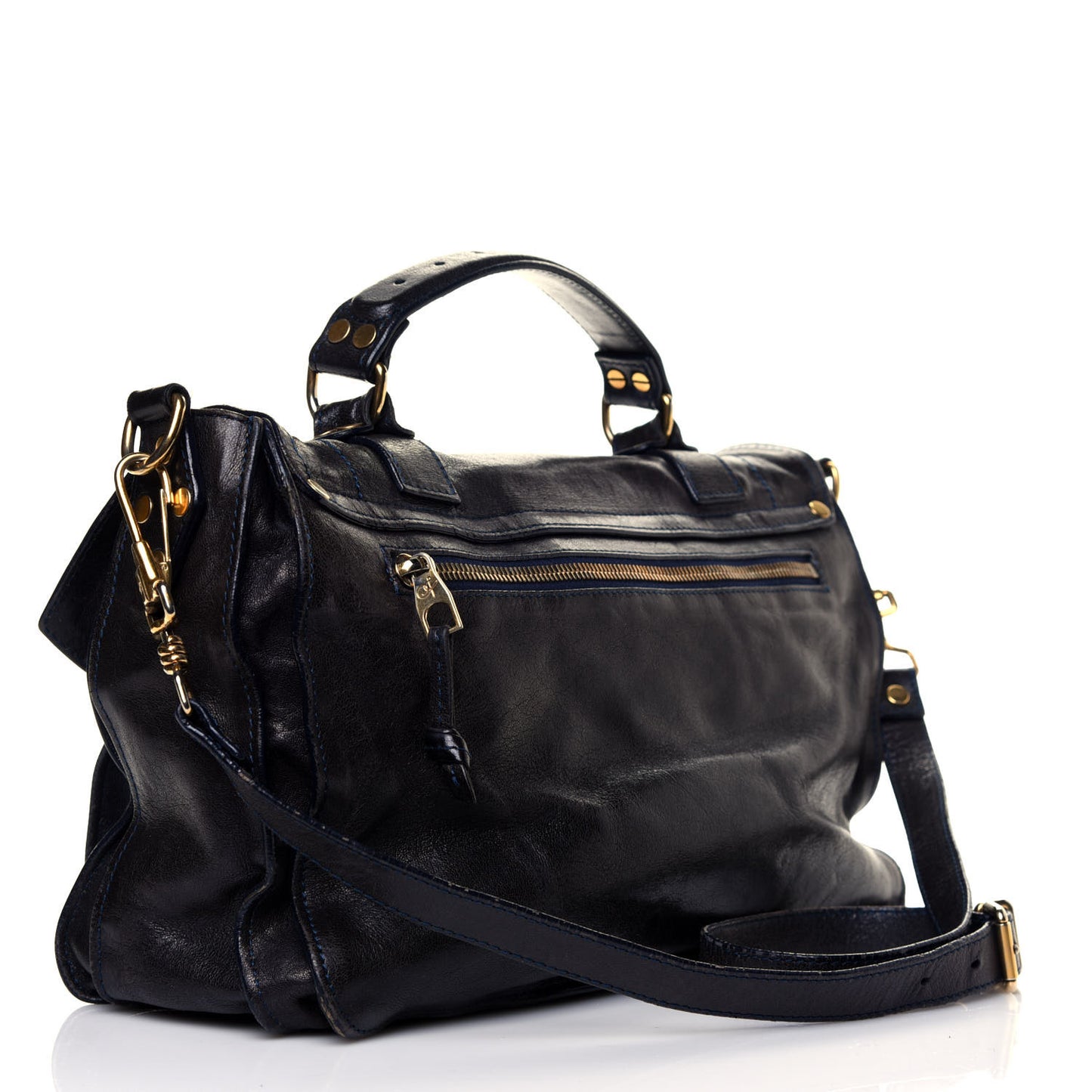 Lambskin Medium PS1 Satchel Midnight