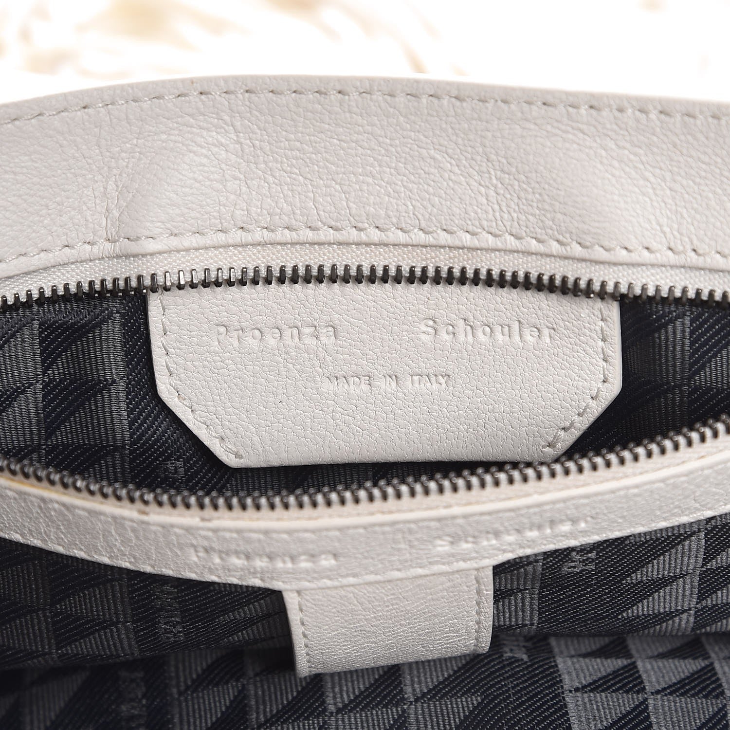 Proenza Schouler Lambskin Fringe Medium PS1 Satchel White 7 of 8