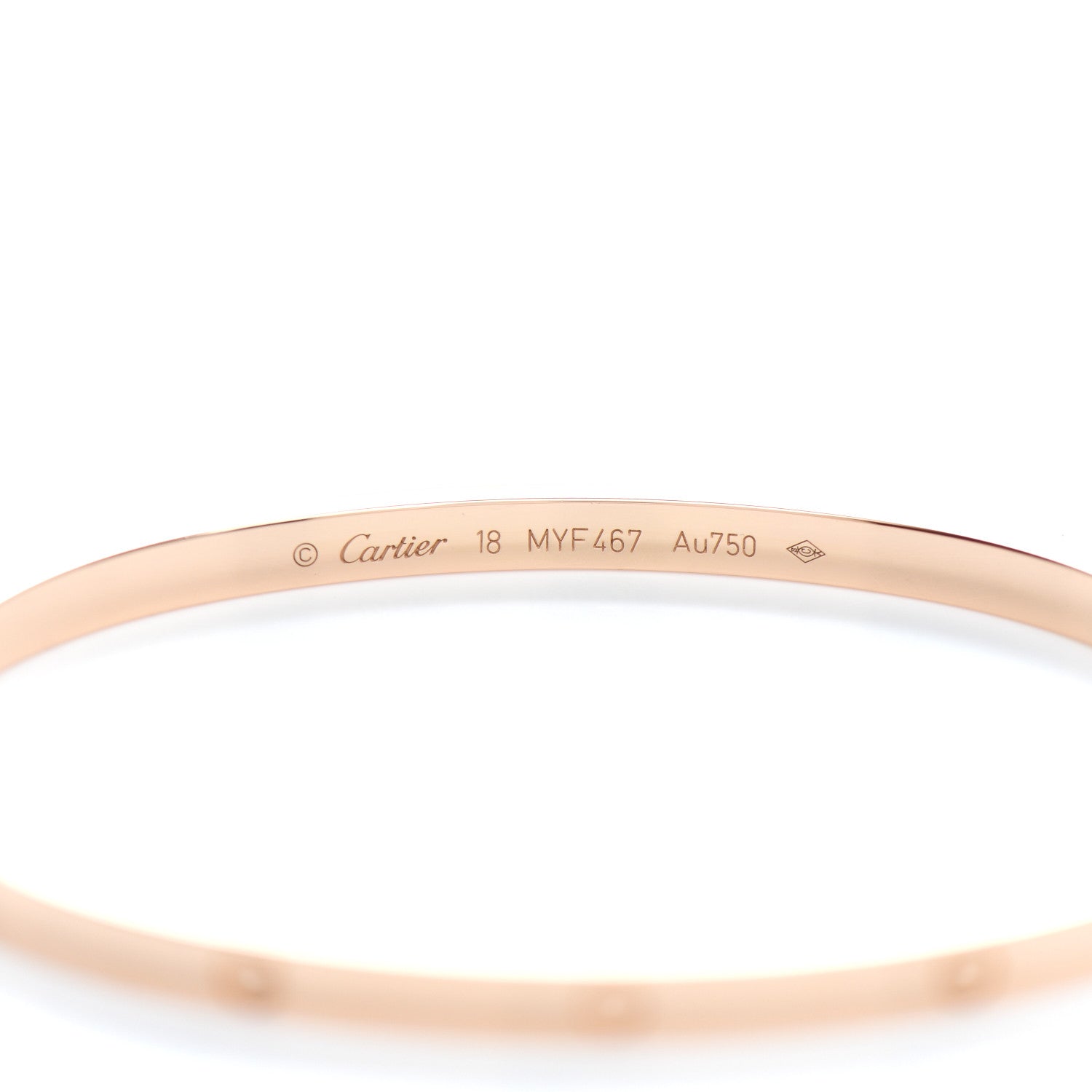 Cartier 18K Pink Gold Small LOVE Bracelet 18 3 of 4