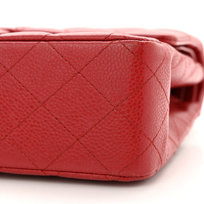 Chanel Caviar Quilted Medium Double Flap Red 10 of 15