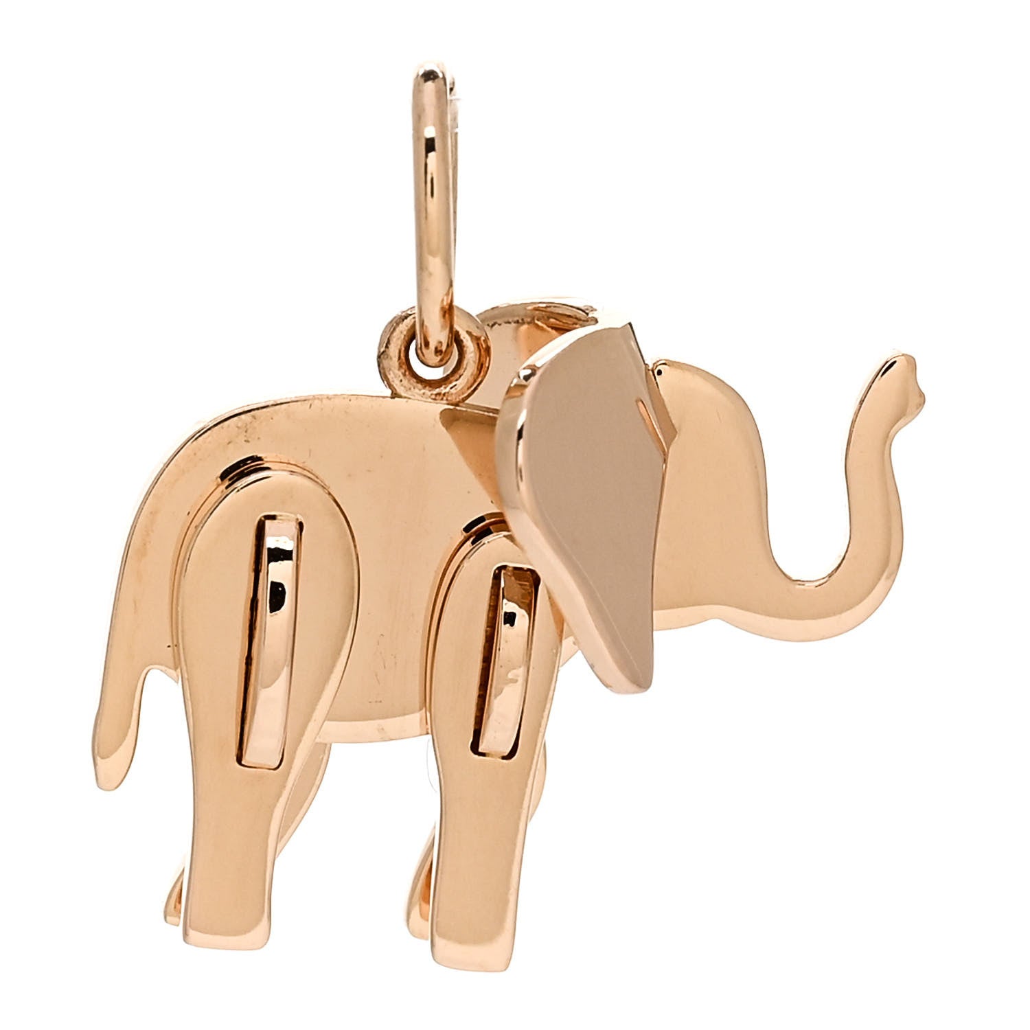 Tiffany 18K Rose Gold Save The Wild Elephant Charm 3 of 4
