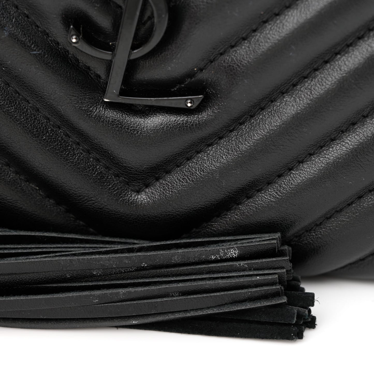 Calfskin Matelasse Monogram Monochrome Lou Camera Bag Black